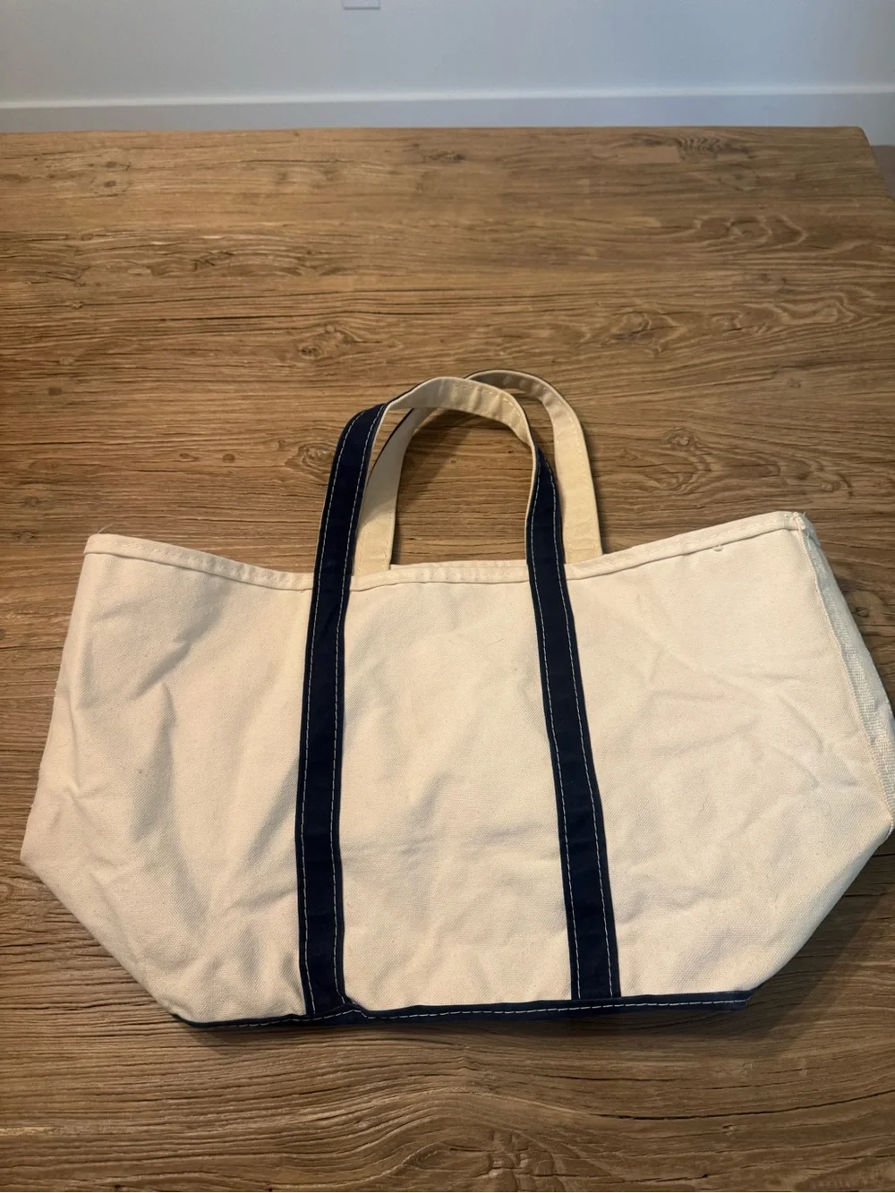 Vintage 80s LL Bean Monogrammed Medium Boat & Tote Bag